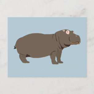 Personlig Hippopotamus Hippo Helg Vykort
