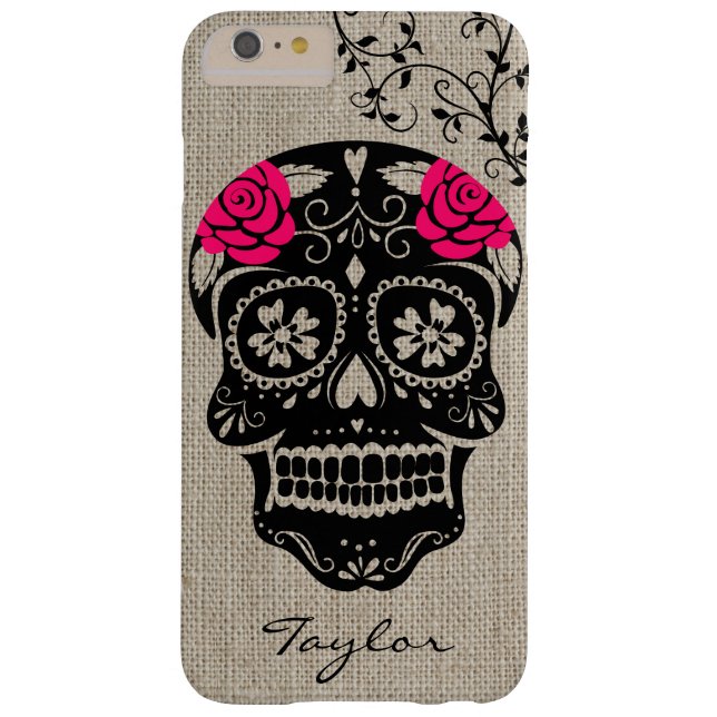 Personlig Hipster Sugar Skull Case-Mate iPhone Skal (Baksidan)