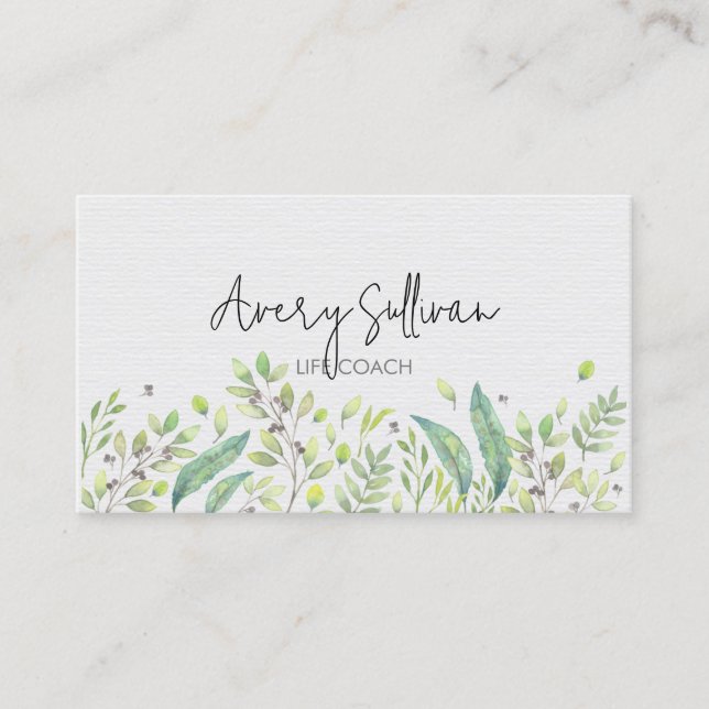 Personlig hjälp för Life Coach Visitkort (Framsida)