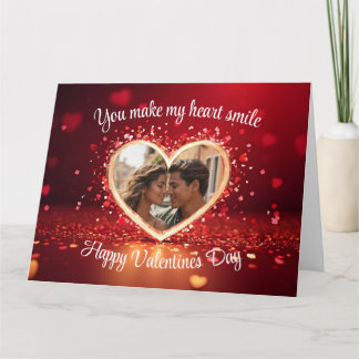 Personlig hjärta fotoram kort