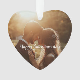 Personlig Hjärtform Valentin Akrylalkohol Ornament