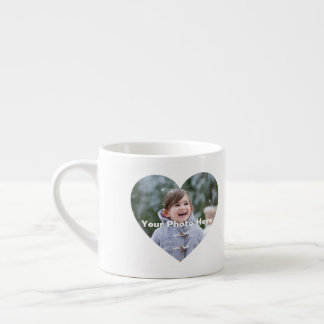 Personlig Hjärtformad fotoepresso Mugg Espressomugg