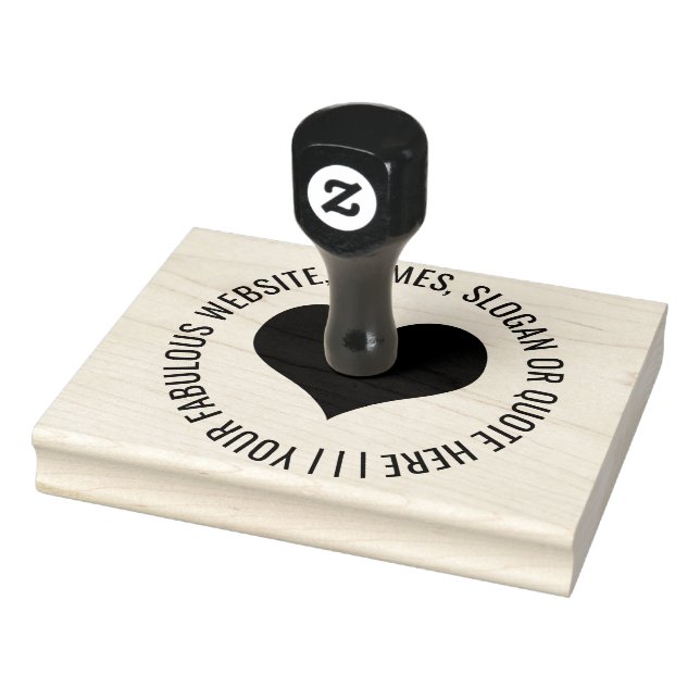 Personlig Hjärtformad gummi bläck frimärke Stämpel (Stämpel)