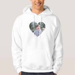Personlig Hjärtformad Photo Manar Hoodie