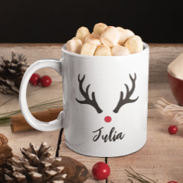 Personlig Hjort Antlers jul Kaffemugg