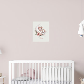 Personlig hjort för babyflicka poster