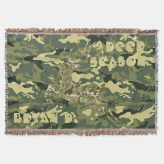 Personlig "HJORT Season" Camouflage Blanket Filt