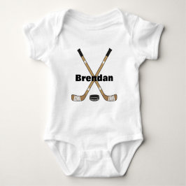 Personlig Hockey Baby Namn Infant hockey T Shirt