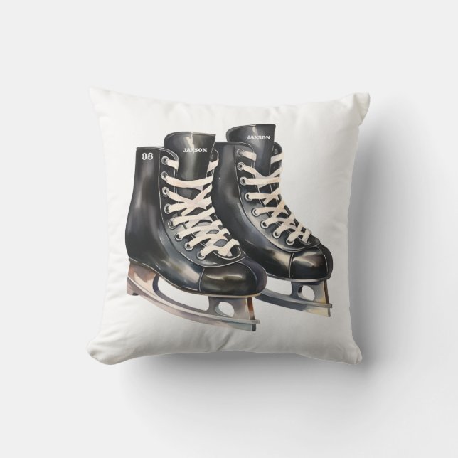 Personlig Hockey cushion med namn och nummer Kudde (Framsida)