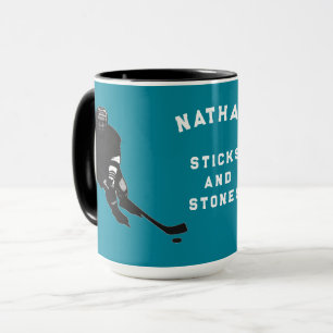 personlig hockey humor mugg