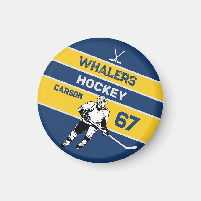 Personlig Hockey Magnet (Framsidan)