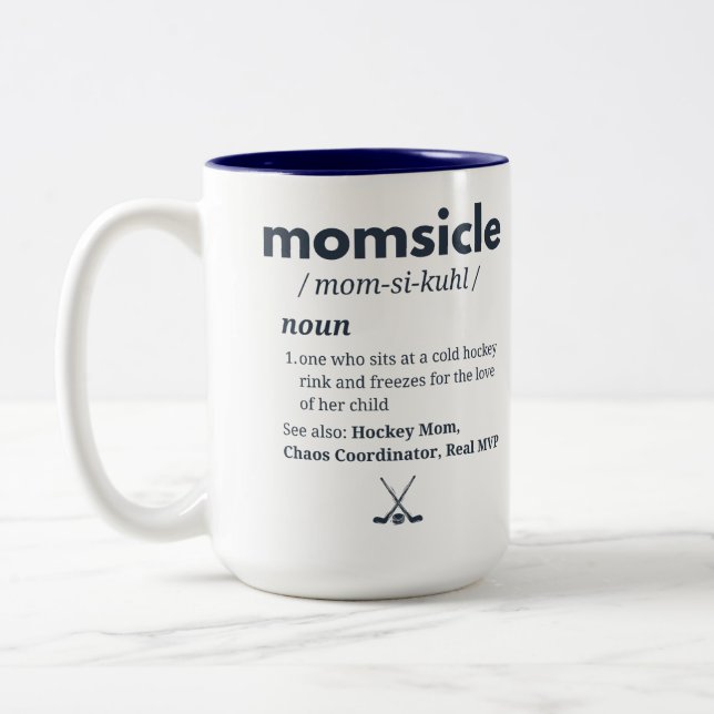 Personlig Hockey Momsicle Mugg  (Vänster)