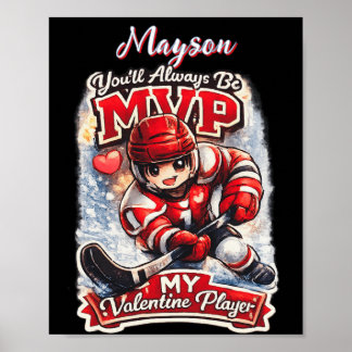 Personlig Hockey MVP Min Älsklingspelare Poster