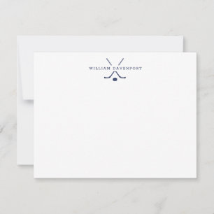 Personlig Hockey Note Card Anteckningskort