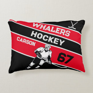 Personlig Hockey Pillow Prydnadskudde