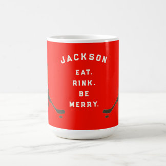 Personlig Hockey Player Gift Mugg