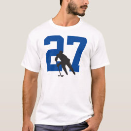 Personlig Hockey Player-nummer T-shirt