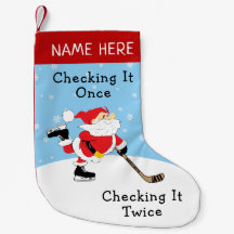 Personlig Hockey Santa Checking det två gånger