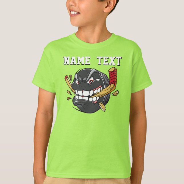 Personlig Hockey Shirts, Coola Arg Hockey Puck Tröja (Framsida)