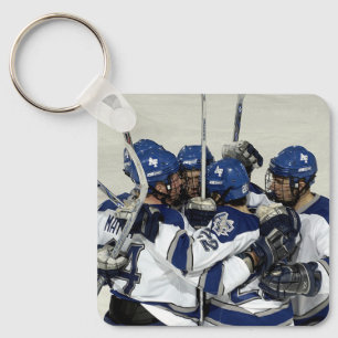 Personlig Hockey Team Photo Nyckelring
