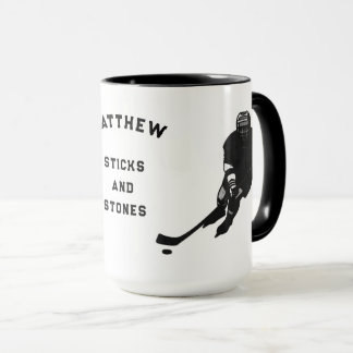 Personlig Hockeyspelare Present Kop Mugg