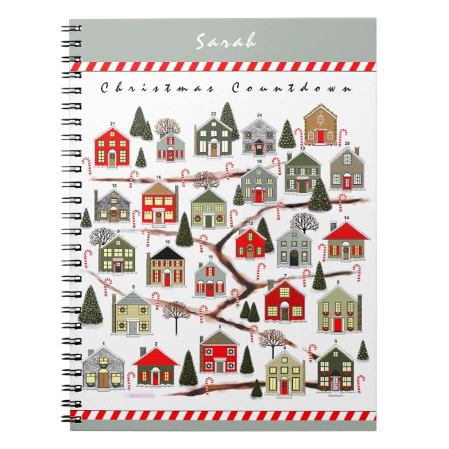 Personlig höckplanner julräkning anteckningsbok (Framsidan)