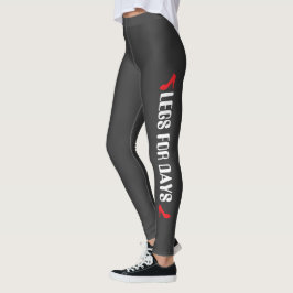 Personlig höghakig tjejreplik grå leggings