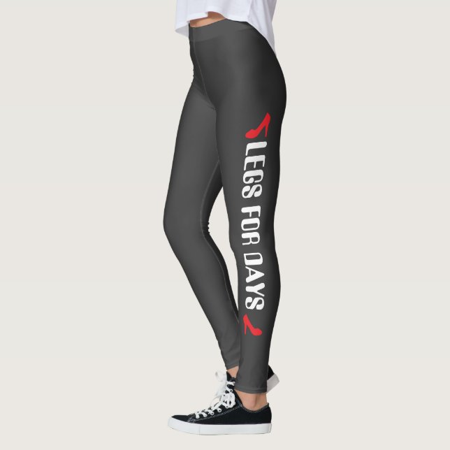 Personlig höghakig tjejreplik grå leggings (Vänster)