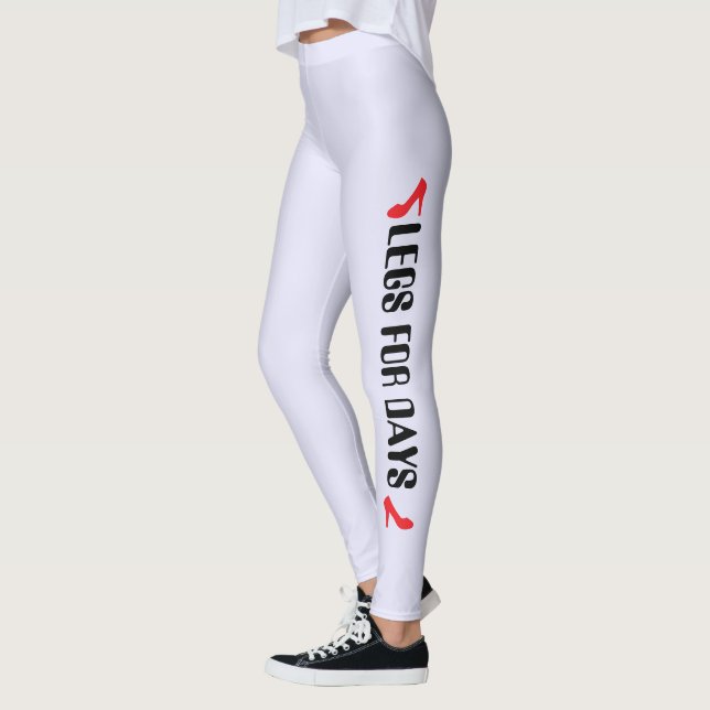 Personlig högklackad Citat i Lavendel Leggings (Vänster)