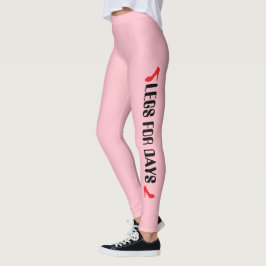 Personlig högklackad Citat i Rosa Leggings