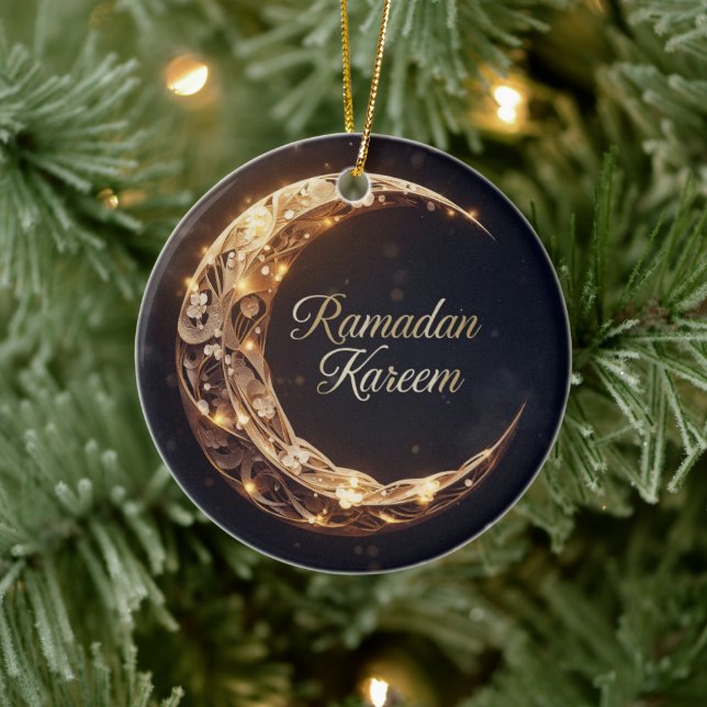 Personlig högtidskort för Ramdan Kareem Julgransprydnad Keramik (Träd)