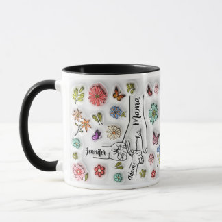 Personlig Holding Mamma Hand - 2 Barn Mugg