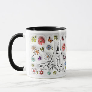 Personlig Holding Mamma's Hand - 1 Child Mugg