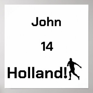 Personlig Holland Fotbollsspelarhyllning Poster