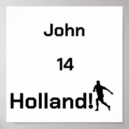 Personlig Holland Fotbollsspelarhyllning Poster