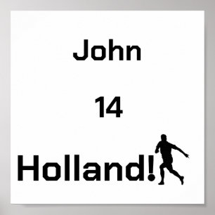 Personlig Holland Fotbollsspelarhyllning Poster