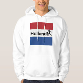 Personlig holländsk flaggfotbollsfan hoodie