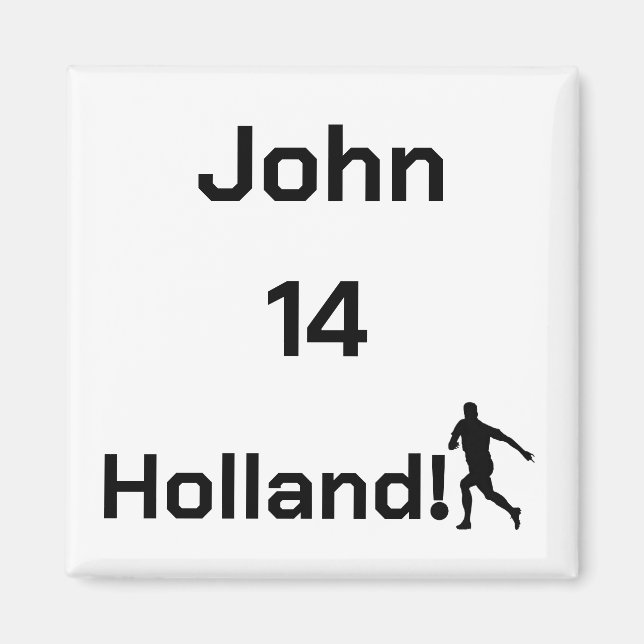 Personlig Holländsk Fotboll Atletisk anda Magnet (Framsidan)