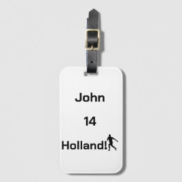 Personlig Holländsk Fotboll Resematerial Bagagebricka