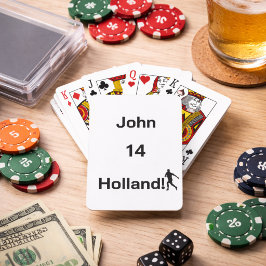 Personlig holländsk fotbollskväll casinokort