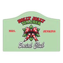 Personlig Holly Jolly Teacher Social Klubb