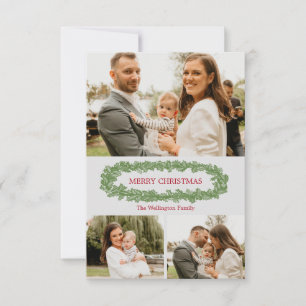 Personlig Holly Löv julfotoport Meddelande