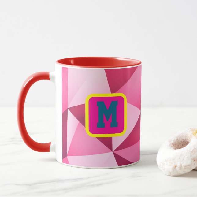 Personlig holografisk initial kaffekopp anpassad (Med munk)