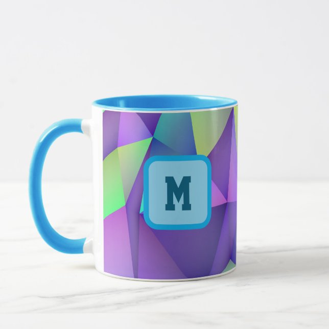 Personlig holografisk initial kaffemugg Anpassad (Vänster)