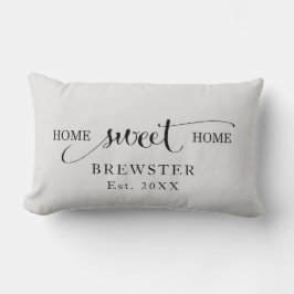 Personlig Home Sweet Home Family Namn Lumbarkudde