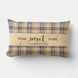 Personlig Home Sweet Home Family Namn Lumbarkudde