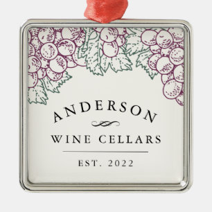 Personlig Home Vin Cellar Julgransprydnad Metall