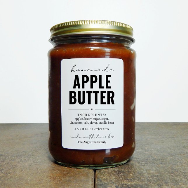 Personlig Homemade Apple Butter-etikett Vinetikett (Skapare uppladdad)