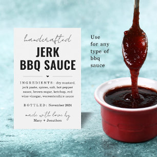 Personlig Homemade BBQ Sauce Flaska etikett