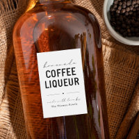 Personlig Homemade Coffee Liqueur Label